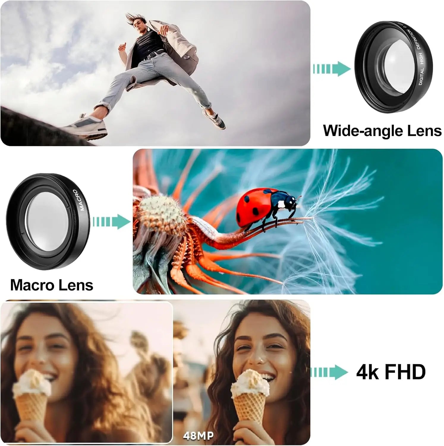 4K Digital Camera for Photography and Video,Autofocus 16X 48MP HD Vlogging Camera for YouTube with WiFi Anti-Shake Compact Vedio